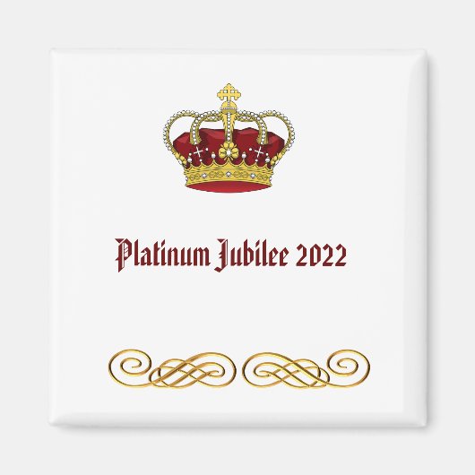 Platinum Jubilee 2022 Magneet (Voorkant)