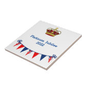 Platinum Jubilee 2022 Tegeltje (Zijkant)