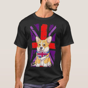 Platinum Jubilee Corgi Puppy 2022 Unie voor Jubile T-shirt