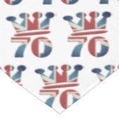 Platinum Jubilee Queen Elizabeth 70 jaar Tableclo Tafelkleed (Gekanteld)