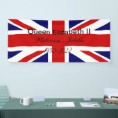 Platinum Jubilee. Spandoek (Beurs)