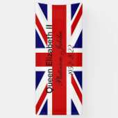 Platinum Jubilee. Spandoek (Verticaal)