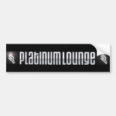 Platinum Lounge Bumpersticker (zwart) (Voorkant)