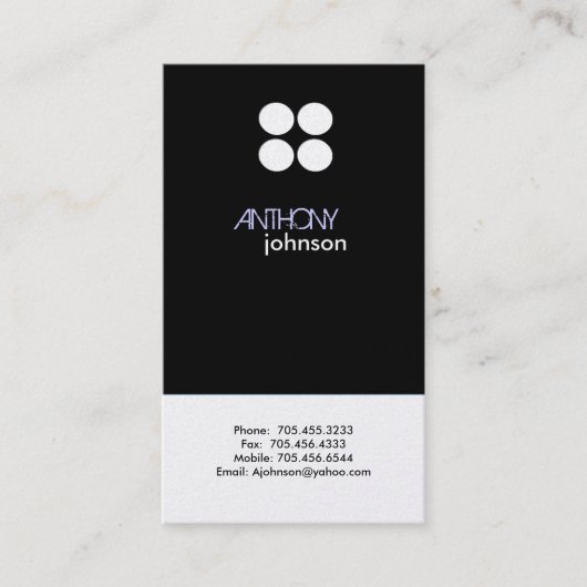 Platinum-profielkaarten | Modern Visitekaartje (Voorkant)