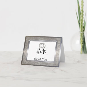 Platinum Rings 20e Jubileum Dank u Bedankkaart