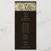 Platinum Roos Wedding Menu (Voorkant)