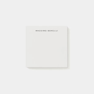 Platinumgrijs minimalistisch eenvoudig leesbaar mo post-it® notes