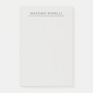 Platinumgrijs Minimalistisch Eenvoudig Modern Eige Post-it® Notes
