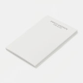 Platinumgrijs Professioneel Modern Sober Minimalis Post-it® Notes (Schuin)