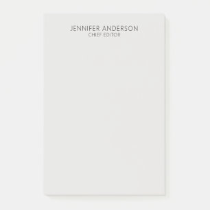 Platinumgrijs Professioneel Modern Sober Minimalis Post-it® Notes