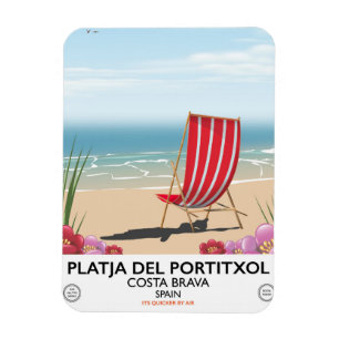 Platja del Portitxol, Costa Brava, Spanje Magneet