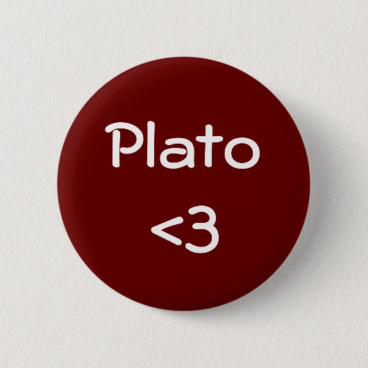 Plato <3 ronde button 5,7 cm (Voorkant)