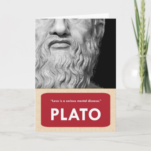 Plato Anti-Valentijnsdag Kaart (Voorkant)