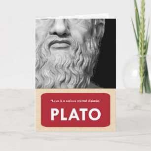 Plato Anti-Valentijnsdag Kaart