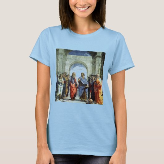 Plato Aristoteles door Raphaell T-shirt (Voorkant)