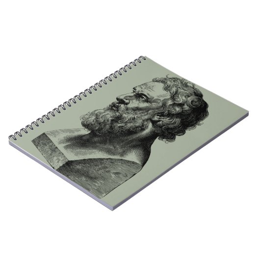 Plato Bust plato, filosofie-illustratie Notitieboek (Linkerzijde)