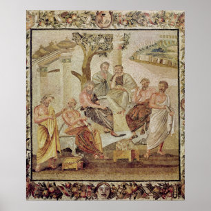 Plato Converteert met zijn leerlingen Poster
