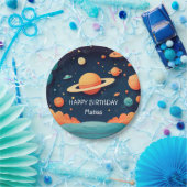 Plato cumpleaños personalizado papieren bordje (Feest)