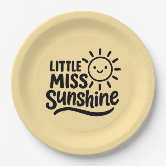 Plato de papel – Little Miss Sunshine Papieren Bordje