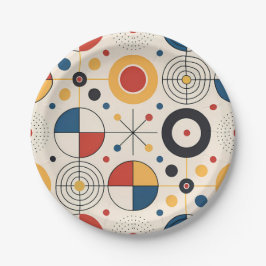 Plato diseño geométrico papieren bordje