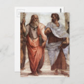Plato en Aristoteles Briefkaart (Voorkant / Achterkant)
