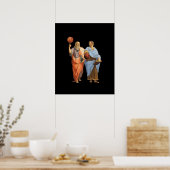 Plato en Aristoteles in epic Basketball Match Poster (Keuken)