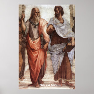 Plato en Aristoteles/Raphaël/School of Athene Poster