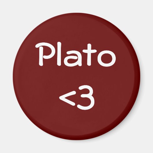 Plato-liefde Magneet (Voorkant)