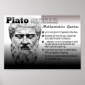 Plato Mathematics citeert Poster (Voorkant)