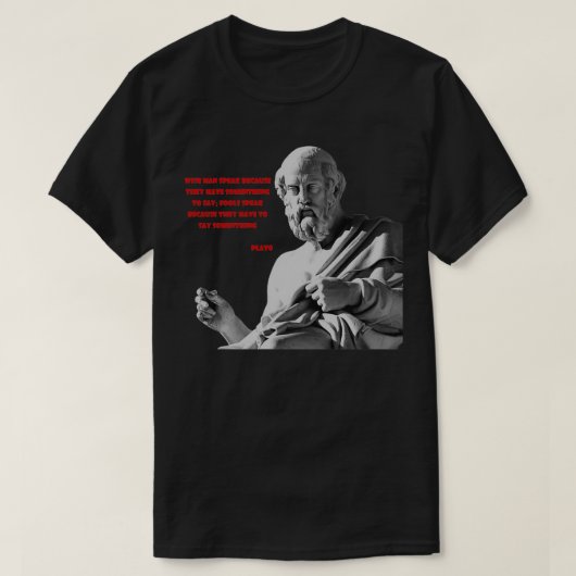 Plato-offerte 1 t-shirt (Design voorkant)