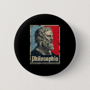 Plato Philosophia Platos Oude Griekse Filosofie Ronde Button 5,7 Cm