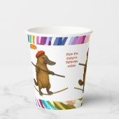 Plato platypus tightrope walker papieren bekers (Voorkant)