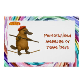 Plato platypus tightrope walker perfect poster