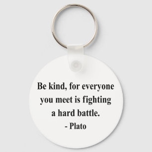 Plato Quote 1a Sleutelhanger