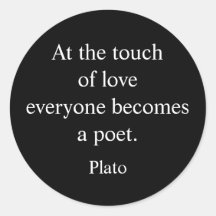 Plato Quote; de aanraking van liefde