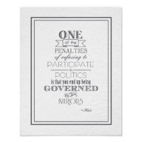 Plato Quote - Regelmatig door uw minderwaardige