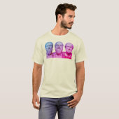Plato, Socrates en Aristoteles T-shirt (Voorkant volledig)