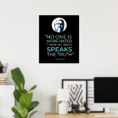 Plato Truth Philosophy Quote Poster (Thuiskantoor)