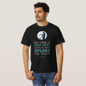 Plato Truth Philosophy Quote T-shirt (Voorkant volledig)