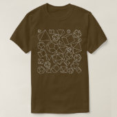 Platonic Solids White T-shirt (Design voorkant)