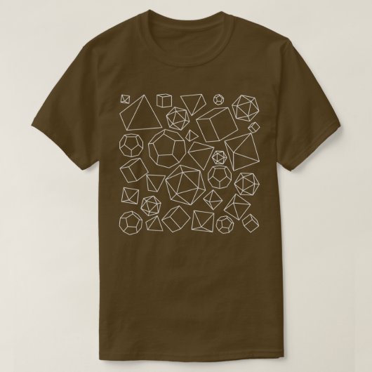 Platonic Solids White T-shirt (Design voorkant)