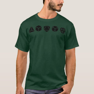 Platonische sloppenbouwstenen voor biothematisch g t-shirt