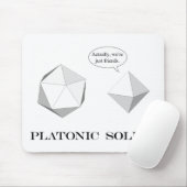 Platonische Solids mousepad Muismat (Met muis)