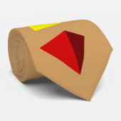Platonische vaste stoffen stropdas (Opgerold)