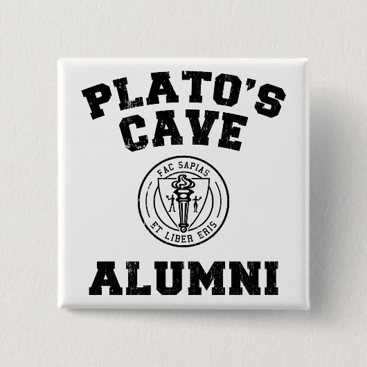 Plato's Cave Alumni Button (Voorkant)