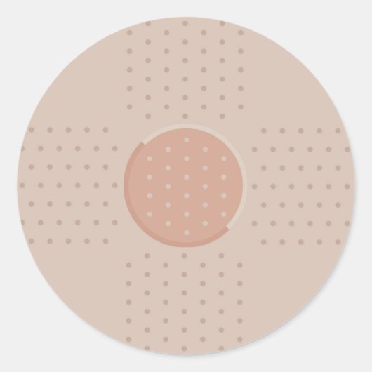 Plâtre à pansement Médicale - Sticker rond (Devant)