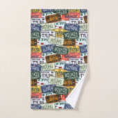 Plats assortis de carte grise (Serviette à main)