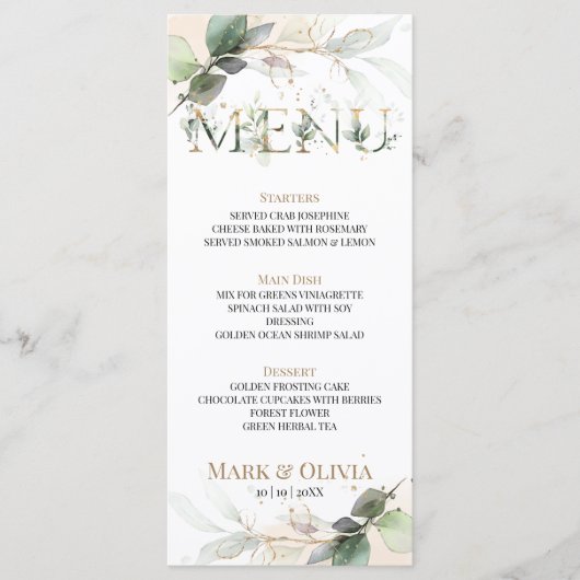 Platt Menu (Voorkant)