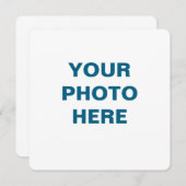  platte aankondiging Kaart (Voorkant / Achterkant)