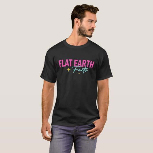 Platte aarde Feiten T-shirt (Voorkant volledig)